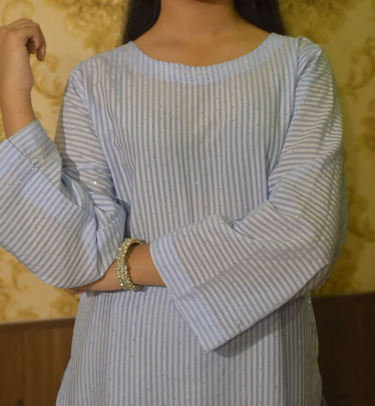 Unstitched Diamond Lawn Print 2 Piece (Shirt/Trouser)