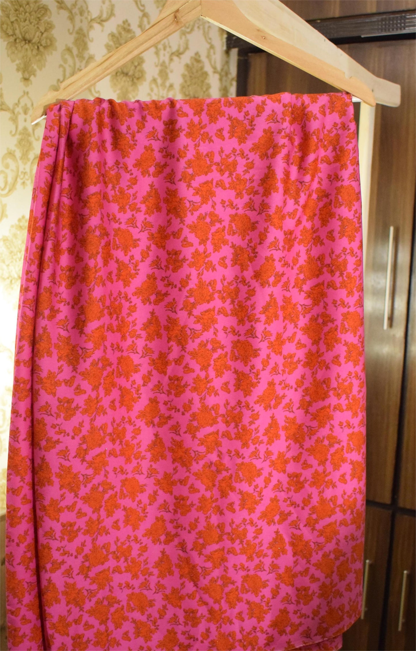 Unstitched Crepe Silk Jacquard 2pc (Shirt/Trouser)