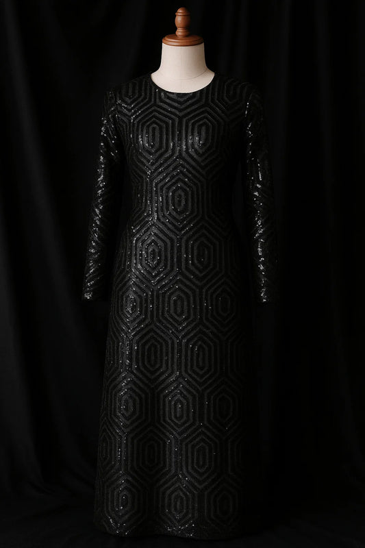 Sequin Embroided Net Shirt