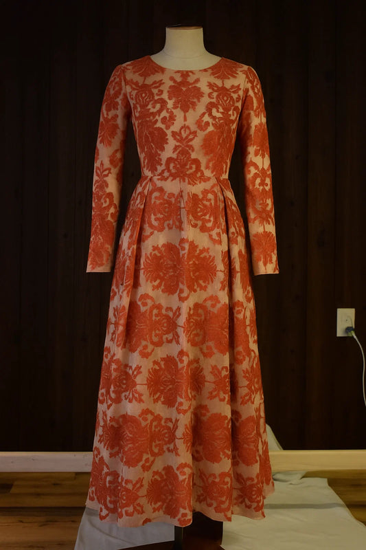 Unstitched Embroided Net Fabric Shirt