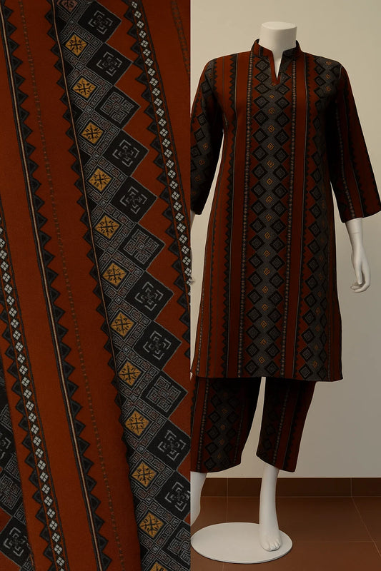 Unstitched lawn print 2 piece (Shirt/Trouser)