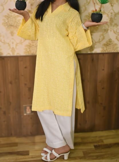 Unstitched Lawn Print 2 Piece (Shirt/Trouser)