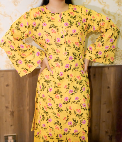 Unstitched Printed Lawn 2 Piece (Shirt/Trouser)
