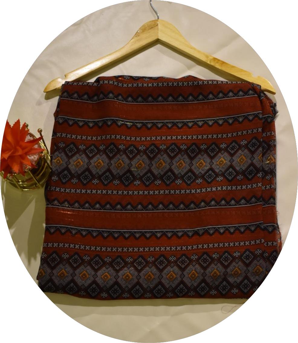 Unstitched lawn print 2 piece (Shirt/Trouser)