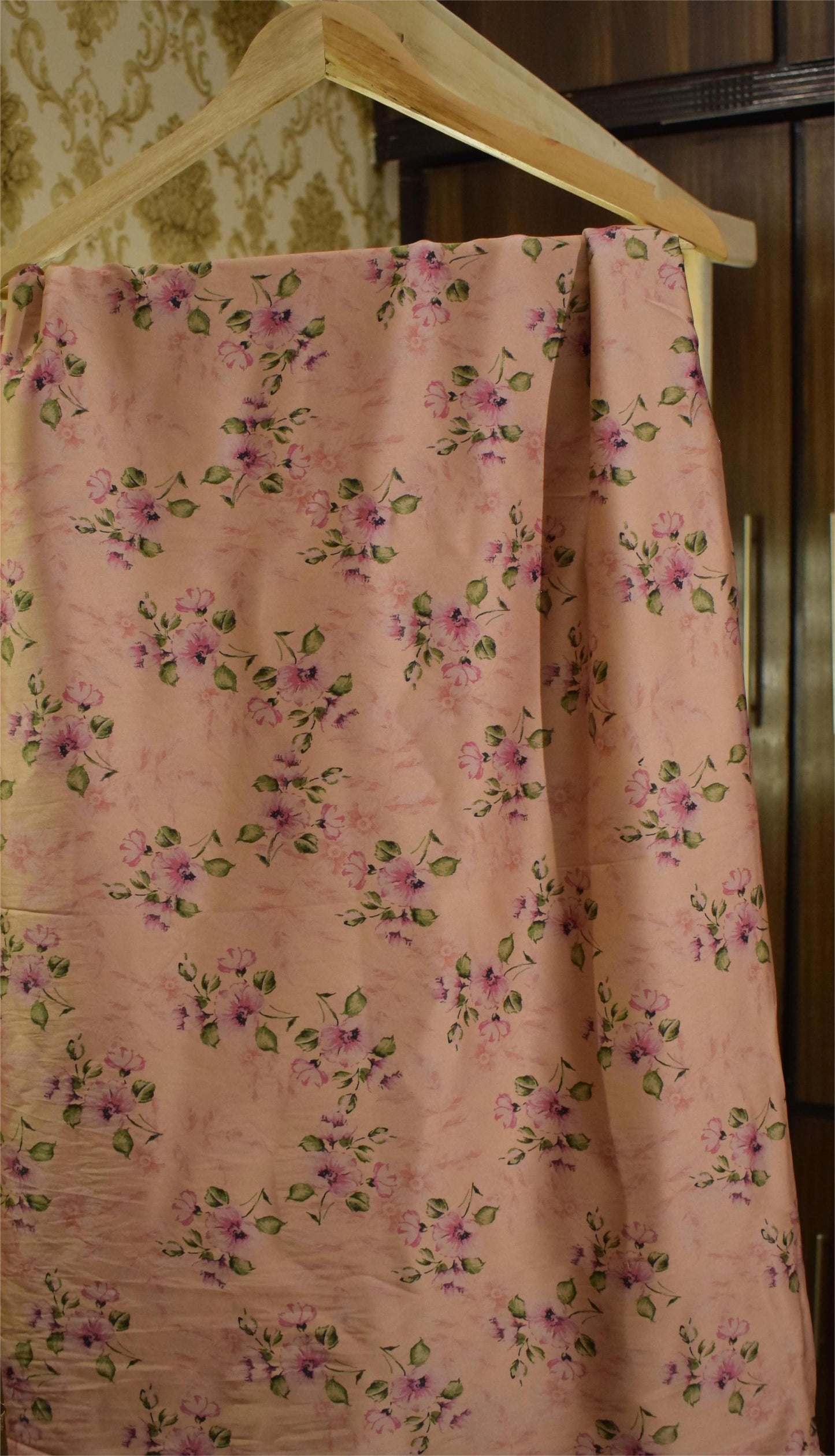 Unstitched Crepe Silk 2pc (Shirt/Trouser)