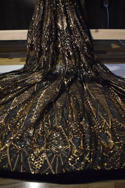Sequin Emboided Net Shirt