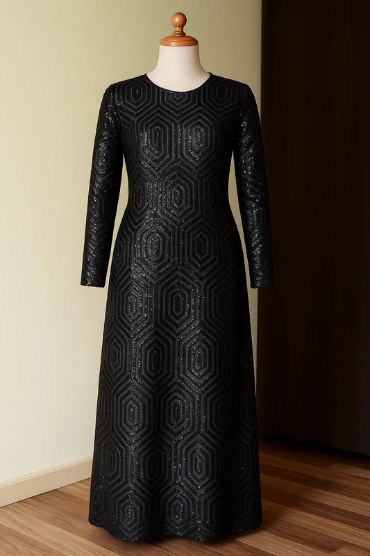 Sequin Embroided Net Shirt