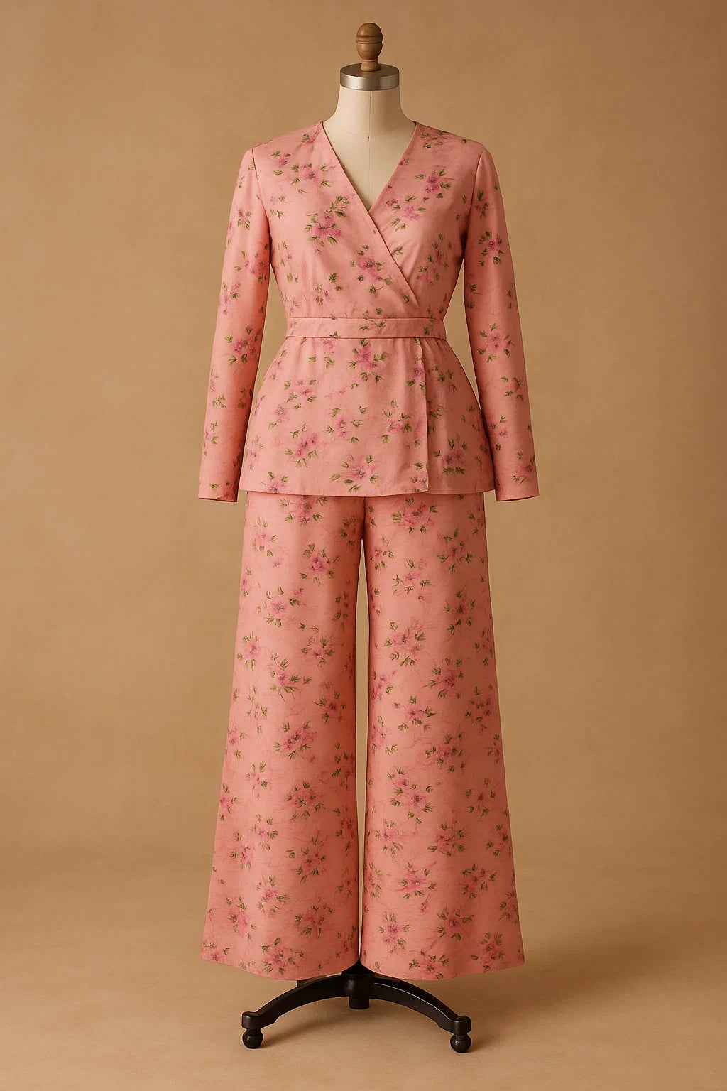 Unstitched Crepe Silk 2pc (Shirt/Trouser)