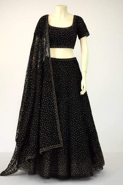 Unstitched Embroided Net Shirt