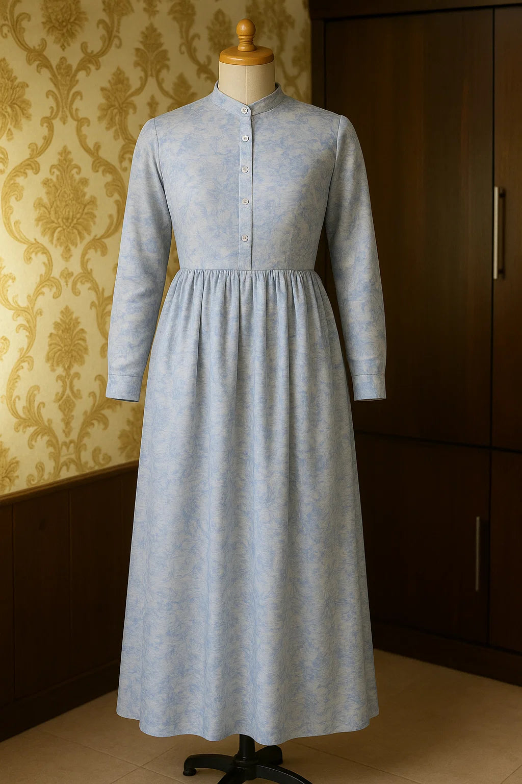 Unstitched Crepe Silk 2pc (Shirt/Trouser)