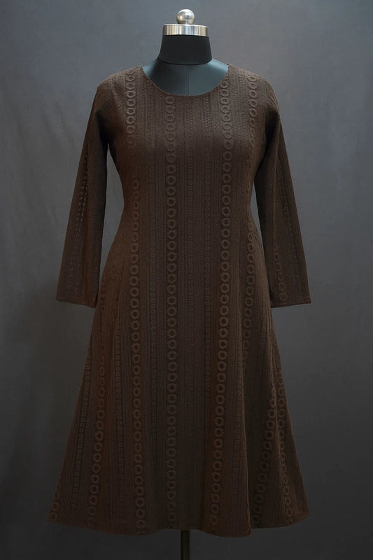 Unstitched Embroided Net Shirt