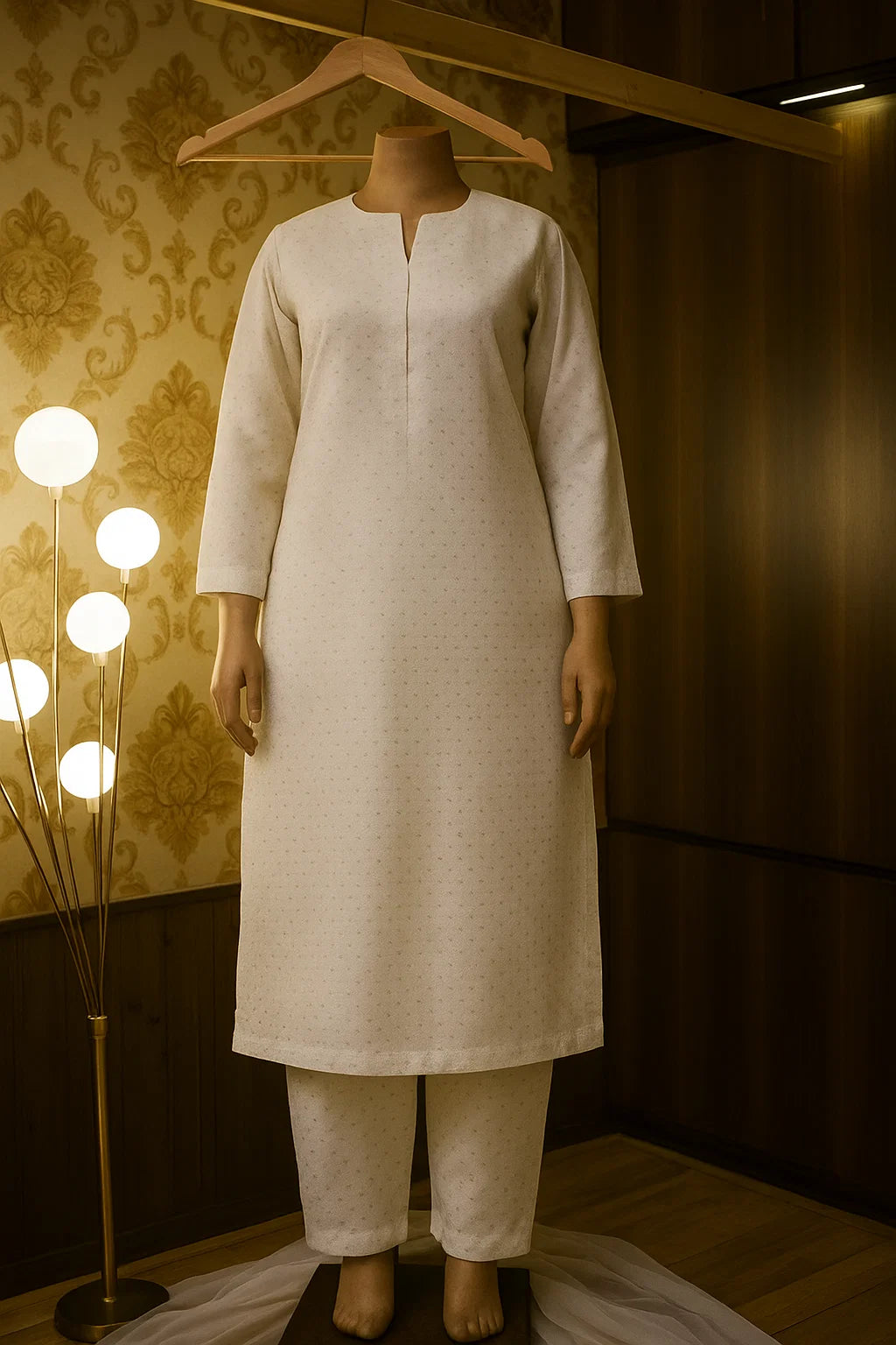 Unstitched Diamond Lawn Print 2 Piece (Shirt/Trouser)