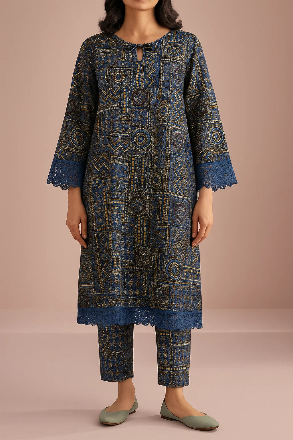 Unstitched 2pc Linen Shirt/Trouser